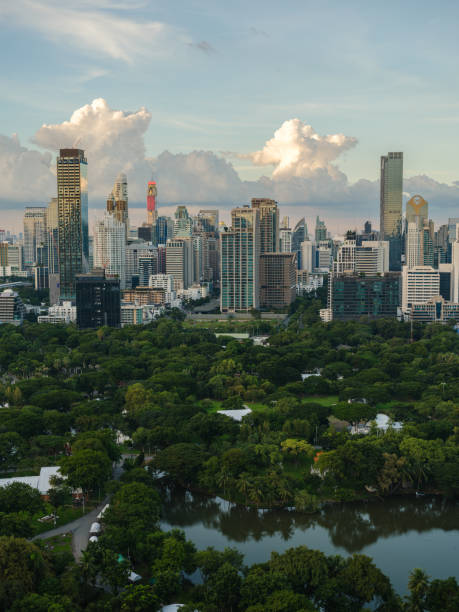 istock Bangkok cityscape  and Lumphini park 1944615201