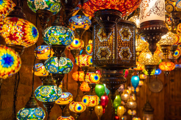 istock Traditional handmade turkish lamps 1944630987
