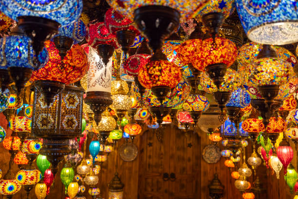 istock Traditional handmade turkish lamps 1944632283