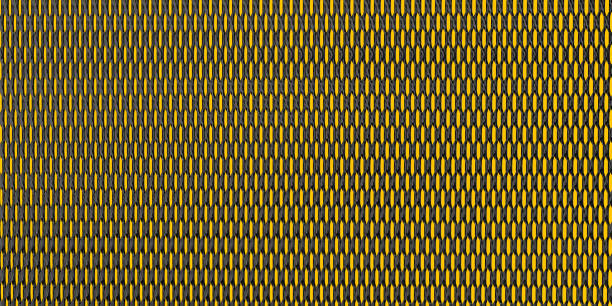 patrón de cuadrícula negro y amarillo - your text here fotografías e imágenes de stock