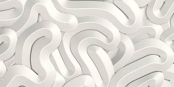 White wave design abstract background poster with copy space. Computer generated image photography.