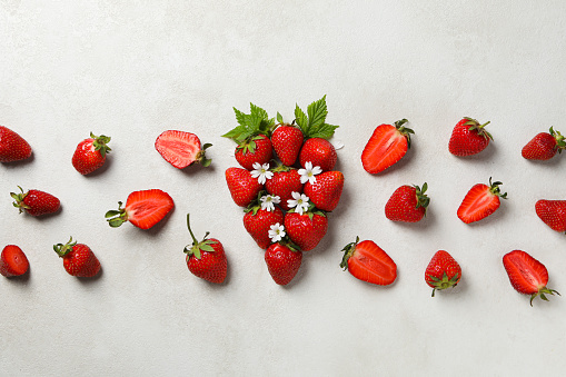 Sweet and fresh summer fruit - tasty strawberry