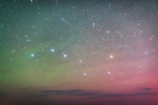 The dreamy starry sky and the Big Dipper