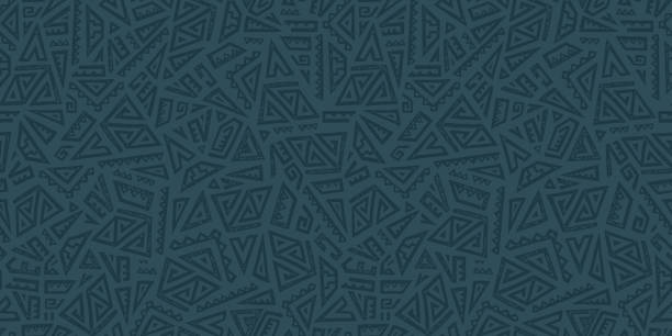 Hand drawn abstract seamless pattern, ethnic background, simple style - great for textiles, banners, wallpapers, wrapping - vector design