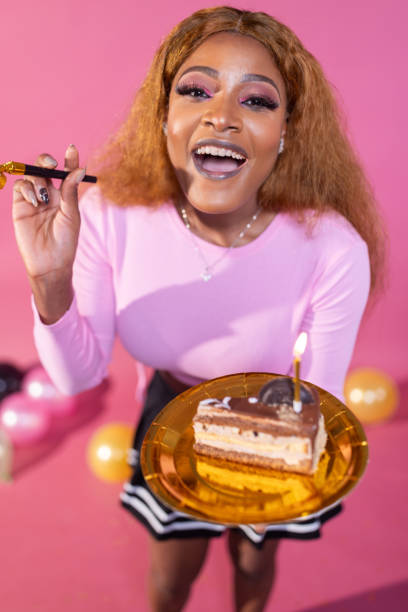 istock Birthday Bliss: Joyful Wish and Cake Delight 1944755139