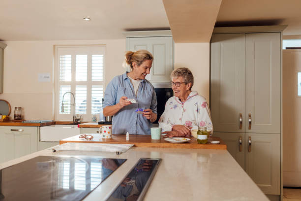 istock Helping with my Mothers Medication 1944761308