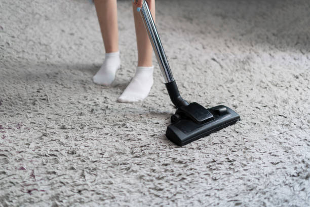 istock a Person Using a House Vacuum Cleaner on a Soft Carpet in Daylight showcasing routine household maintenance 1944765288