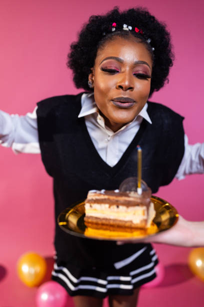 istock Birthday Bliss: Joyful Wish and Cake Delight 1944780256