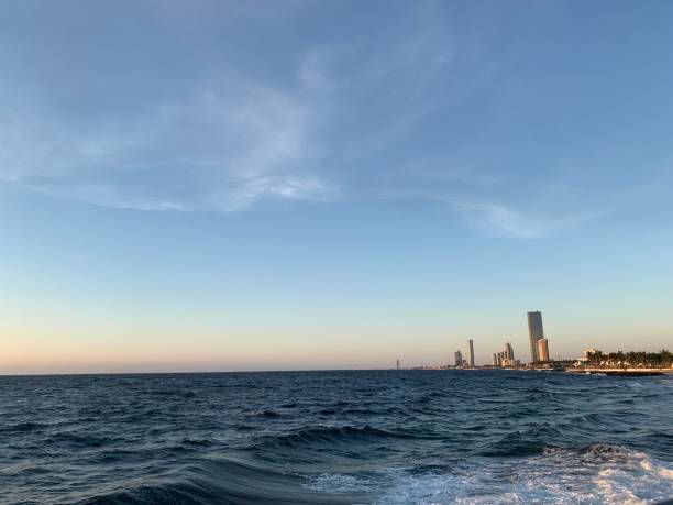 istock The blue ocean view with the city corner view 1944853120