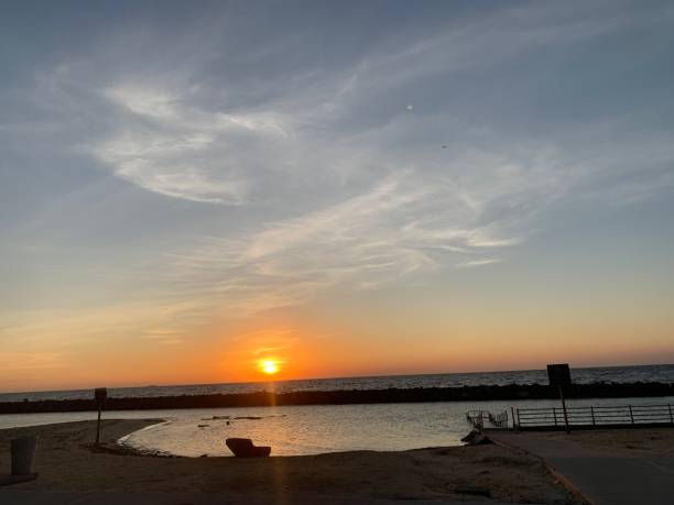 istock Amazing weather view with the sunset in the sky 1944859124