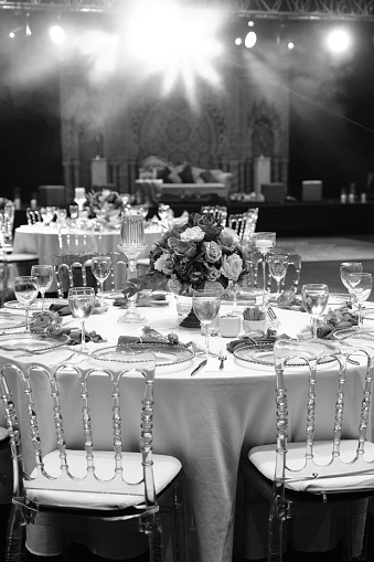 Wedding dinner and organization details