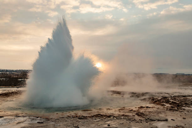 istock Strokkur geysir eruption in Iceland 1944881609