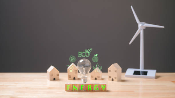 istock Utilizing windmill and solar energy technology, the house harnesses clean energy to power itself, embracing green practices and contributing to electricity savings for a sustainable future. 1944883229