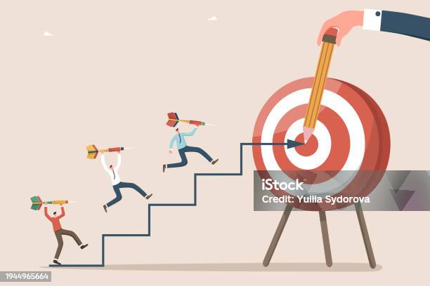 Map Target Drawing Hand Drawing Path To Target Stock Illustration - Download Image Now ...