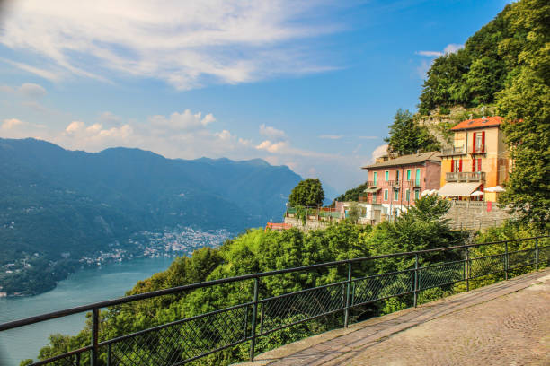 istock Houses on the cliff over Lake Como 1944966736