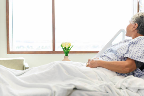 Digitally rendered image of a hospital intensive care unit with no people no patients
