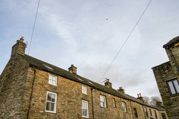 istock Rooftops over Alston, Cumbria on a winter day 1945111480