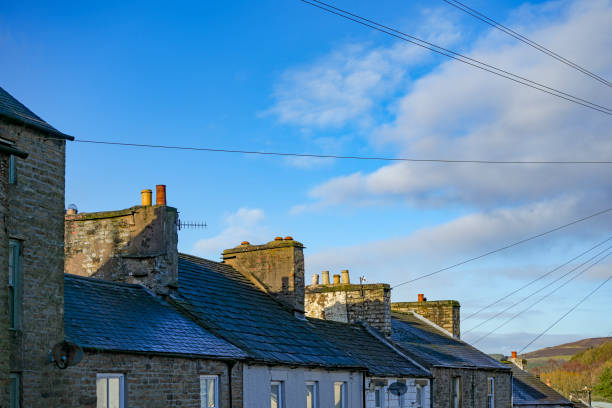 istock Rooftops over Alston, Cumbria on a bright winter day 1945115151