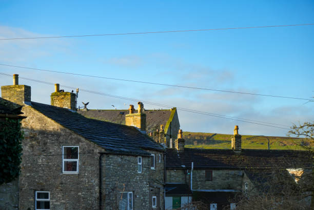 istock Rooftops over Alston, Cumbria on a bright winter day 1945119407