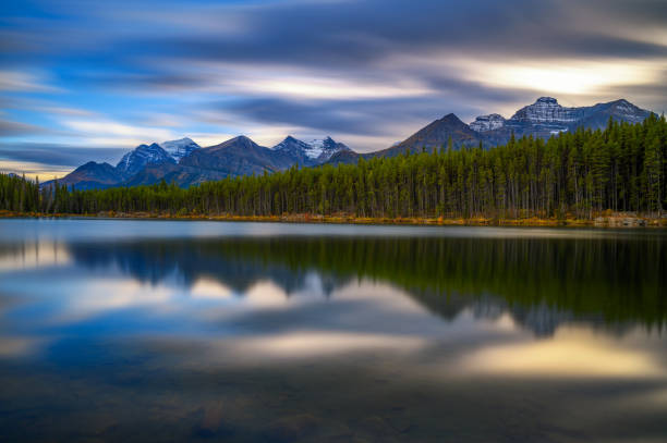 istock Sunset over Herbert Lake in Banff National Park, Alberta, Canada 1945130479