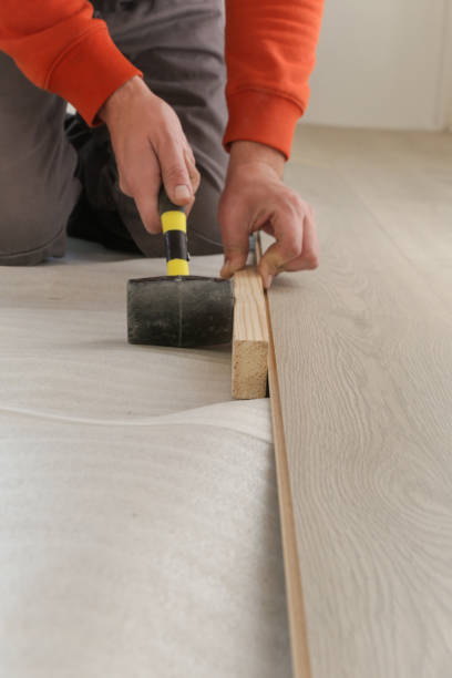 istock Step by step of laminate flooring installation 1945169297