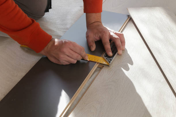 istock Step by step of laminate flooring installation 1945186462