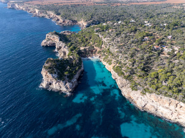 istock Drone view Calo des Moro and s'Almunia 1945204730