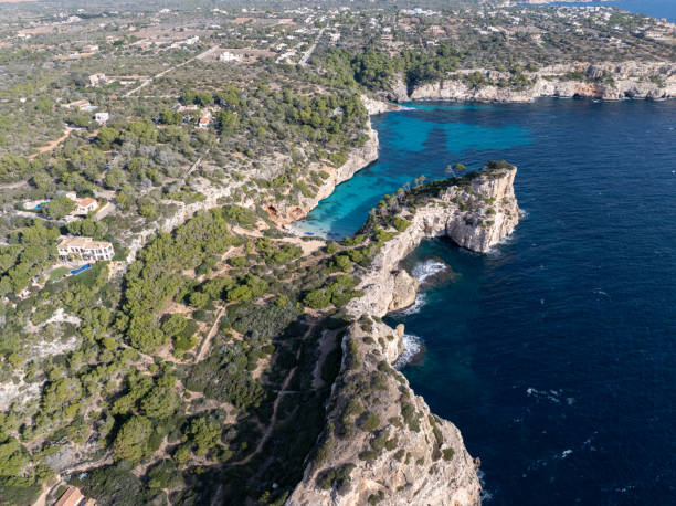 istock Drone view Calo des Moro and s'Almunia 1945206829