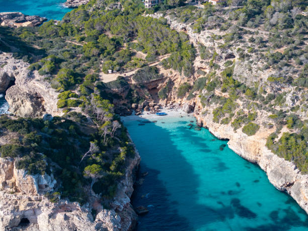 istock Drone view Calo des Moro and s'Almunia 1945213087