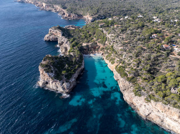 istock Drone view Calo des Moro and s'Almunia 1945215682