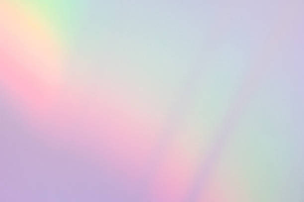 Abstract holographic retro rainbow light flare refraction texture overlay