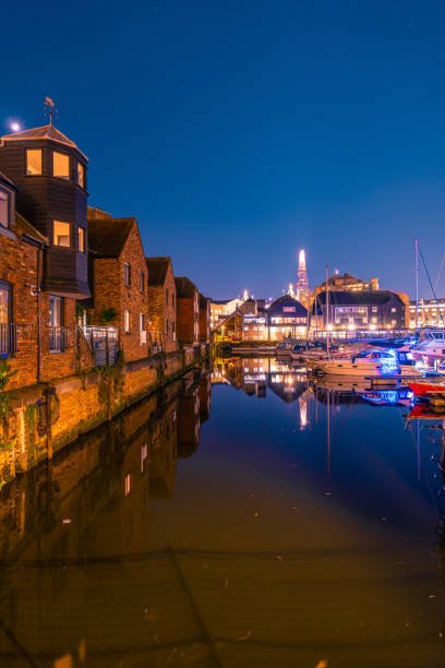 istock St Katharine Docks Marina in London at night 1945305661
