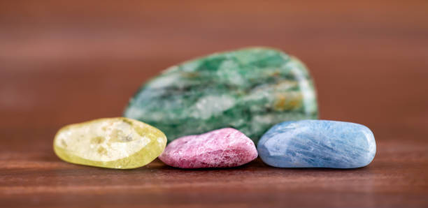 istock Healing crystal stones, alternative therapy spiritual banner 1945309451
