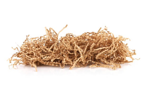 istock Pile of shredded paper isolated on white background. 1945369893
