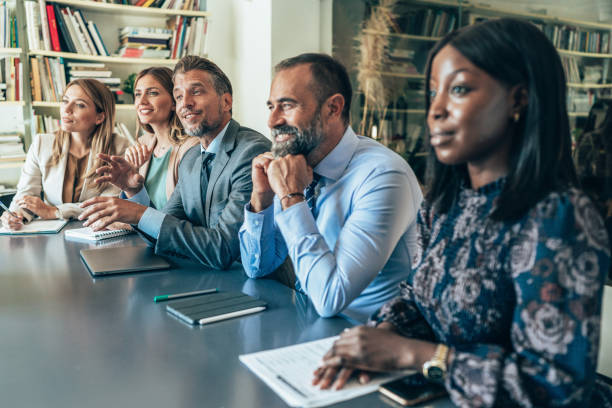 istock Multi-ethnic group of business persons during a conference 1945458296