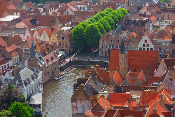 Aerial view of Old town of Bamberg, Bavaria, Upper Franconia, Germany