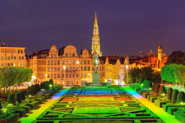 istock Brussels at night, Brussels, Belgium 1945506868