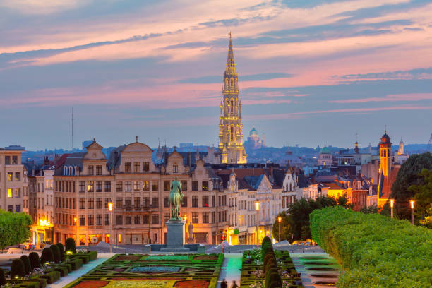 istock Brussels at night, Brussels, Belgium 1945506882
