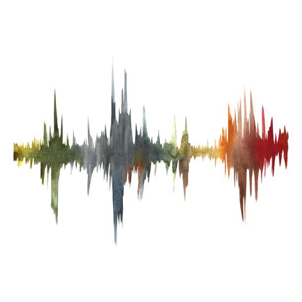 Frequency audio signal, HUD music wave interface elements, voice chart signal. The music track. The watercolor illustration is hand-drawn. For postcards, business cards, flyers and posters. Frequency audio signal, HUD music wave interface elements, voice chart signal. The music track. The watercolor illustration is hand-drawn. For postcards, business cards, flyers and posters rockefeller center illustration stock illustrations