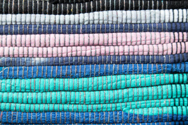 istock The red knitted fabric is handmade. Background. Hobby. 1945590441