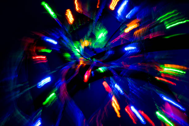 istock Close up of Christmas lights shining 1945637656