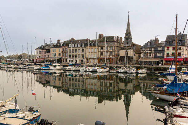 Ancient port of Honfleur , calvados, Normandie,France,