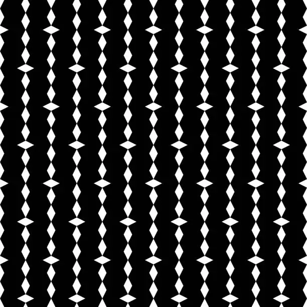 Vector illustration of Seamless pattern. Rhombuses ornament. Geometric background. Diamonds wallpaper. Lozenges backdrop. Ethnic motif. Digital paper, textile print, web design, abstract. Vector artwork