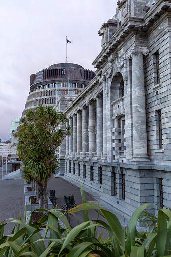 Parliment buildings in Wellington, New Zealand
