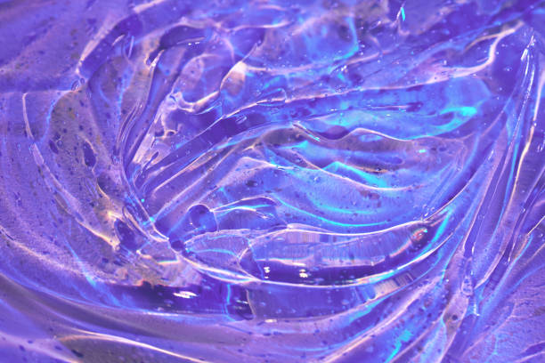 Macro photo taken in cosmetic manufacturing laboratory