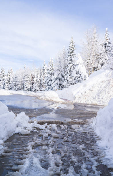 istock Beautiful snowing in Salt Lake, Utah, US 1945790563