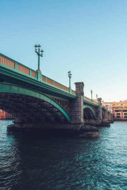 Southwark Bridge and River Thames in London, UK