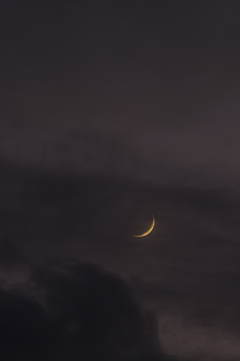 Crescent Moon on sky
