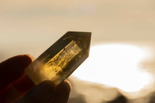 istock Citrine Crystal Tower Close Up 1946055410