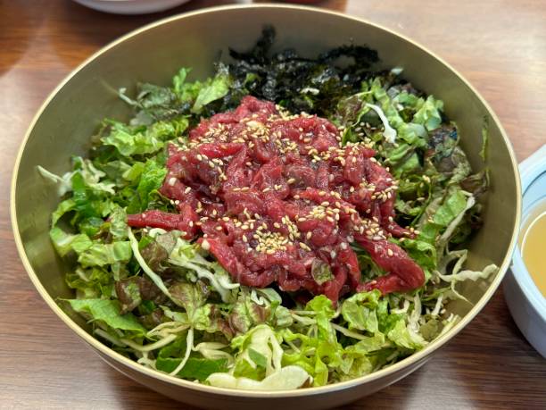 istock Korean Yukhoe Bibimbap with Vegetables 1946137488